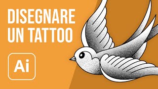 Come disegnare e colorare un tatuaggio con Illustrator [upl. by Howell819]