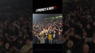 I predict a riot Leeds vs Leicester [upl. by Hairahcaz686]