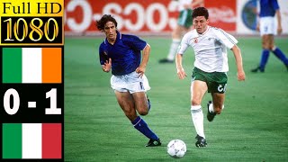 Ireland 01 Italy world cup 1990 Quarter Finals  Full highlight  1080p HD  Paolo Maldini [upl. by Warga388]