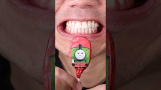 ASMR Thomas amp Friends Crunchy Chocolate Lollipops [upl. by Rees823]