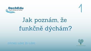 1 Jak poznám že funkčně dýchám [upl. by Annaehr901]