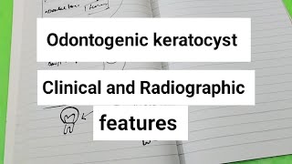 Odontogenic keratocyst Oral PATHOLOGY [upl. by Akihsat]