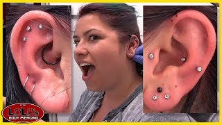 She Got 11 Piercings In 1 Day [upl. by Issiah]