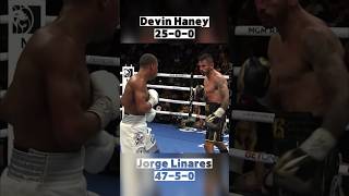 Devin Haney vs Jorge Linares  Fast Fight DevinHaney JorgeLinares sports boxing ko [upl. by Esydnac627]