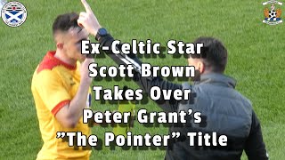 ExCeltic Star Scott Brown Takes Over Peter Grants quotPointerquot Title  Ayr United 3  Kilmarnock 2 [upl. by Mignonne89]