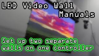 LED Wall Tutorials  Drive two walls with ONE controller [upl. by Verna]