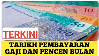 Tarikh Pembayaran Gaji Dan Pencen Bulan Disember 2024 gaji pencen pesara penjawatawam [upl. by Haisoj]