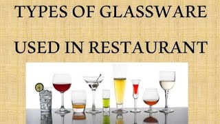 Glassware used in hotel industry [upl. by Josh]