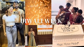 Diwali Week Vlog A Colorful Journey of Lights and love  Rachel Maaney [upl. by Baxy]