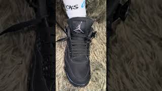 Jordan 4 Black Cat Best Lace Style 🤩 [upl. by Dublin577]