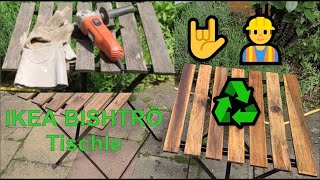 ♻ IKEA BISCHTRÖ Tischle wie neu DIY Tutorial mit Flex und Öl [upl. by Davidoff227]