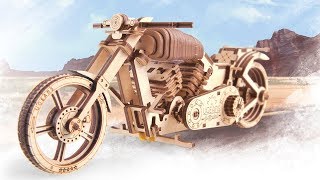 Ugears Mechanical Model  Bike VM02 [upl. by Emeric]