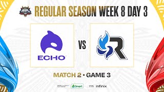 MPL PH S11  W8D3  ECHO vs RSG  GAME 3 [upl. by Reprah]