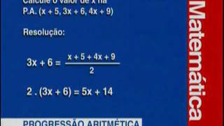 A 13  Progressão Aritmética I  Matemática  Vestibulando Digital [upl. by Child]