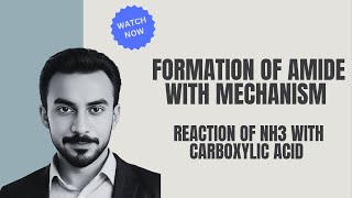 Formation of Amide  Reaction of carboxylic acid acetic acid with NH3 [upl. by Adena]