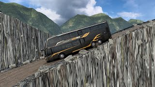 Reckless bus driver on the highway part007  Euro Truck Simulator 2 [upl. by Ezaria]