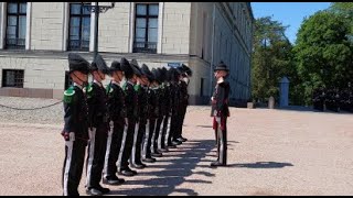 Changing Of The Guards  LONG Version  Oslo NORWAY [upl. by Ahsinat958]