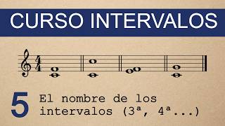 Curso Intervalos Musicales  Clase 5  El nombre de los intervalos 2ª 3ª 4ª etc [upl. by Trah274]