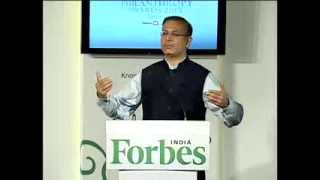 Jayant Sinha at the Forbes India Philanthropy Awards 2013 [upl. by Jannelle]