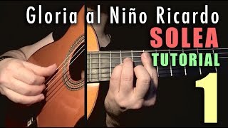 Free Stroke Exercise  17  Gloria al Niño Ricardo Solea INTRO by Paco de Lucia [upl. by Ramahs285]