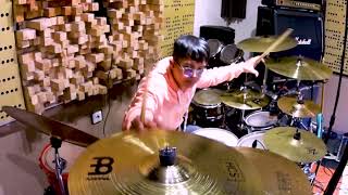 Ziva Magnolya  Peri Cintaku Drum Cover With Self Drumming Style [upl. by Rossuck]