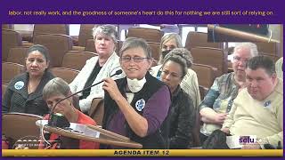 Marin County IHSS provider delivers powerful testimony to Marin County Supervisors [upl. by Knowles312]