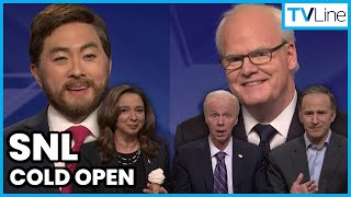 SNL VP Debate Cameos  Maya Rudolph Dana Carvey Jim Gaffigan Andy Samberg [upl. by Llennaj]