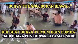 LELAKI PEDAJAL MEMBER DENGAN BUAYA BETUL BUAT RAMAI GELI HATI [upl. by Neik816]