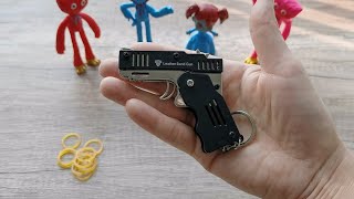 Mini Folding Rubber Band Gun Unboxing and Review 2022  Does It Work [upl. by Yttisahc]