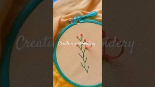 simple easy hand flowers 🌹 embroidery design [upl. by Ritz]