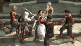 Ezio Saves Lorenzo Medici Pazzi Kill Guiliano Assassins Creed 2  Wolves in Sheeps Clothing [upl. by Ynohta]