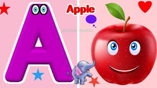 ABC Song  ABC lyrics song  Kiddos Study Zone  ABC Phonics Song  ABC English Songs  Shapes Song [upl. by Nalyt]