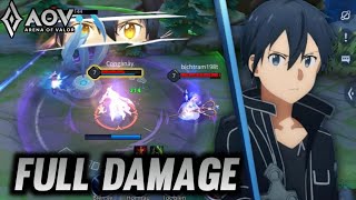 AOV  ALLAINKIRITO GAMEPLAY  FULL DAMAGE  ARENA OF VALOR [upl. by Mchail995]