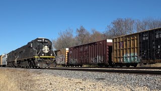 Three Back to Back CN Freight Trains [upl. by Otipaga]