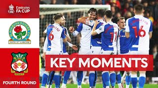 Blackburn Rovers v Wrexham  Key Moments  Fourth Round  Emirates FA Cup 202324 [upl. by Yelekalb]