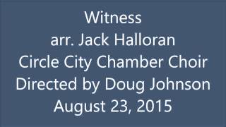 Witness  arr Jack Halloran [upl. by Checani]