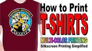 How to Print Tshirts  Screen Printing [upl. by Nea]