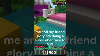 subscriber race minecraft [upl. by Oznofla]