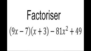 Factoriser l’expression algébrique d’une fonction  2nde [upl. by Ellenad]