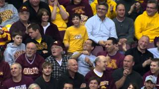 Minnesota Moments Ecstatic Dancing Kid at Gopher Basketball [upl. by Nananne]