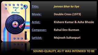 Kishore Kumar amp Asha Bhosle  Double Cross 1973  jeevan bhar ke liye [upl. by Atikel790]