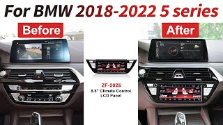 ZF2025 Installation guideLCD climate control AC panel upgrade for BMW 20182022 5 series F90 X3 X4 [upl. by Ynneb]