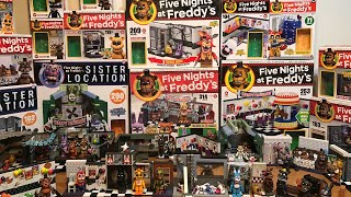 MY COLLECTION EVERY FNAF Mcfarlane Construction LEGO Set Waves 14 Five Nights At Freddys Sister [upl. by Hanej669]