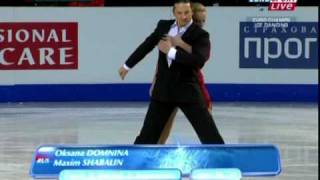 Oksana Domnina amp Maxim Shabalin  2010 Europeans  Compulsory Dance [upl. by Enyalb880]