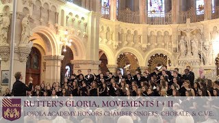 Personent Hodie Festival Processional  Loyola Academy Honors Chamber Singers Chorale amp CVE [upl. by Idoj]