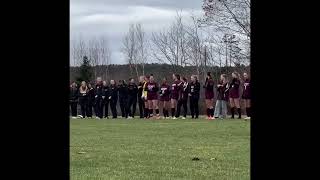 Foxcroft and Bucksport starters introduced before girls soccer semifinal [upl. by Esmeralda306]