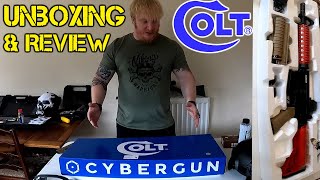 COLT M4A1 CQBR AEG CYBERGUN  Airsoft Unboxing amp Review [upl. by Ylerebmik664]