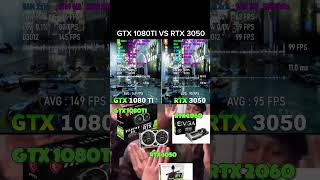 RTX 3050 ☠️ vs GTX 1080TI 🗿 vs RTX 2060 🗿pc pcbuild pcgaming gamingpc gpu fyp [upl. by Shelli842]