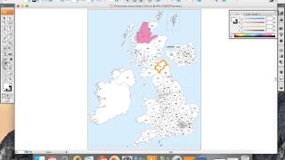 UK Postcode Map Editing with Adobe Illustrator [upl. by Kendell]