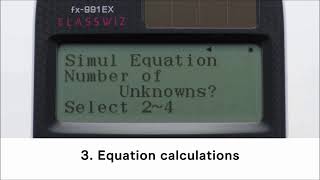 How to perform equation calculations on Casio Classwiz FX 991 EX scientific Calculator [upl. by Smiley]